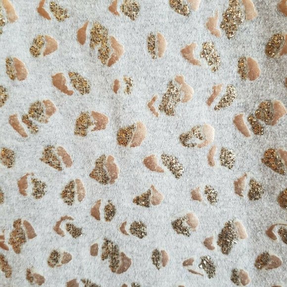 JCREW CREWCUTS 10 GRAY LEOPARD PRINT SPARKLE DRESS - Picture 5 of 5